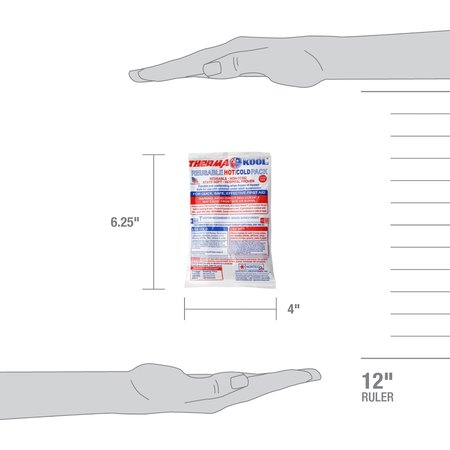 First Aid Only Reusable Hot/Cold Pack, 4in. x 6in., 12PK 13463